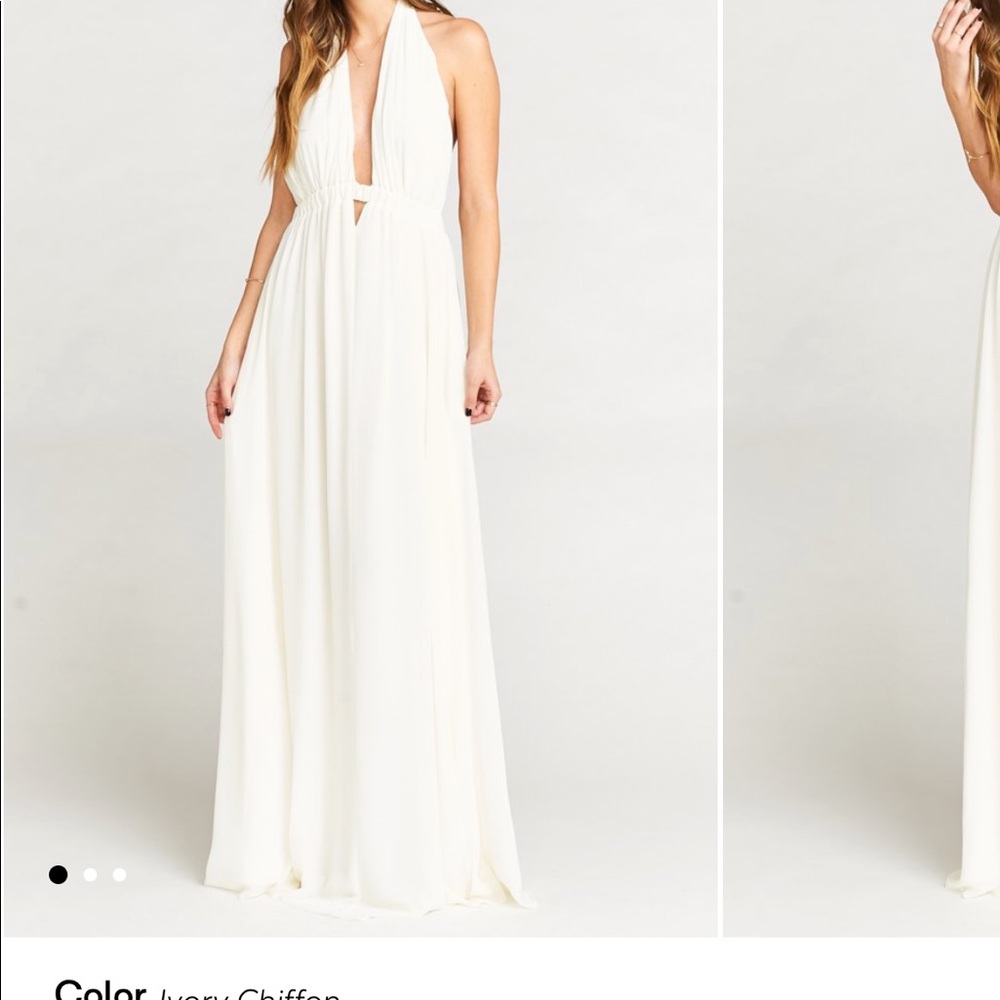 Worn once! Beautiful Luna halter maxi dress